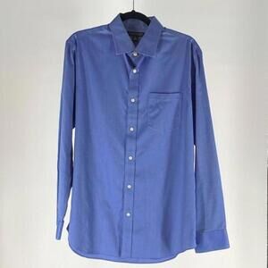 Stylish Blue Long Sleeve Button-Up Shirt
